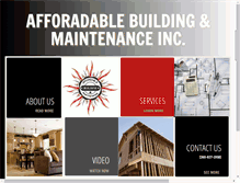 Tablet Screenshot of affordable-bldg.com